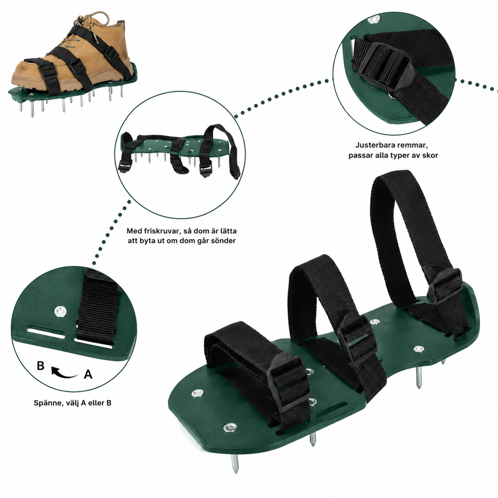 GreenSteps - Grön Frodig Gräsmatta Utan Maskiner